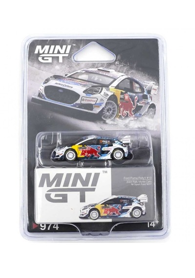 Mini Gt Ford Puma Rally1 M-sport Ford Wrt 2024 Rally Monte Carlo Blister Paket 974 1/64