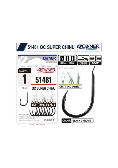 Owner 51481 Cut Super Chinu Black Chrome Iğne (416518427)