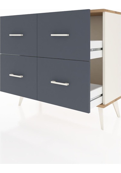 Arges Şifonyer 4 Çekmeceli 88x30x80 Aytaşı-çam/antrasit Çam/antrasit Arges Şifonyer 4 Çekmeceli 88x30x80 Aytaşı-çam/antrasit Çam/antrasit
