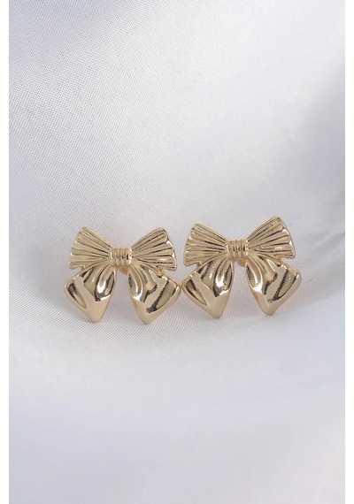 Pirinç Gold Renk Fiyonk Küpe Elk-bjtıeg Çok Renkli 81802805