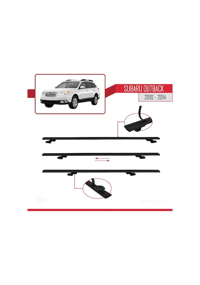 Subaru Outback 2010-2014 Arası İle Uyumlu Basıc Model Ara Atkı Ta