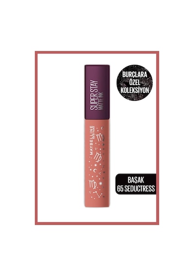 Maybelline New York Super Stay Matte Ink Zodiac Likit Mat Ruj-  65 Seductress (Başak)