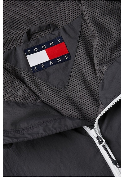 Tommy Jeans Relaxed Fit Kapüşonlu Su İtici Mont Erkek Mont Dm0dm23223 0h7 Koyu Yeşil