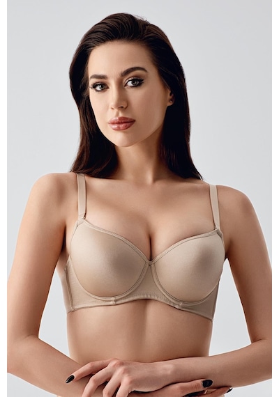 New Bra Kadın C Kap Desteksiz Sütyen Camel 7900 Camel