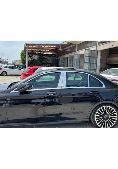 Mercedes W205 C Serisi Krom Kapı Direği Paslanmaz Çelik