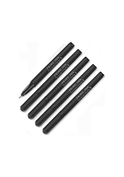 Siyah Asetat Kalemi Permanent S 0,4mm 5 Adet Siyah