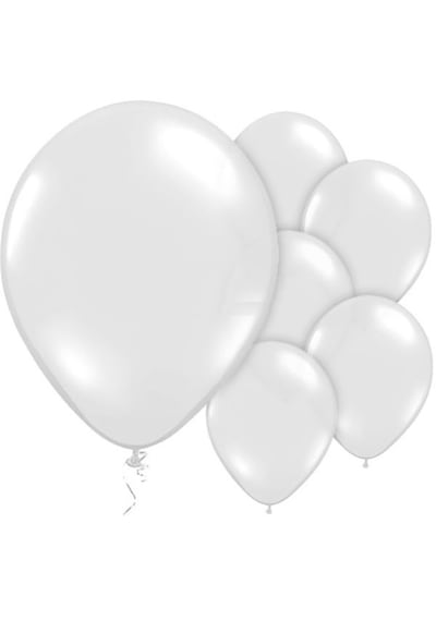Benim Marifetlerim Metalik Beyaz Balon 12 İnch 5 Adet