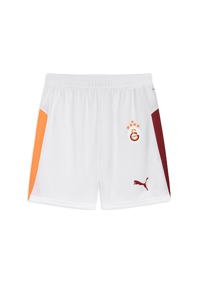 Galatasaray Puma 2025/2026 İç Saha Şort 77982304 Beyaz - Kırmızı - Sarı