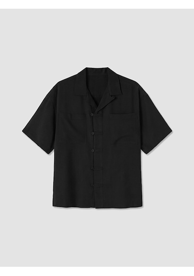 Lcw Vision Siyah Loose Fit Erkek Gömlek
