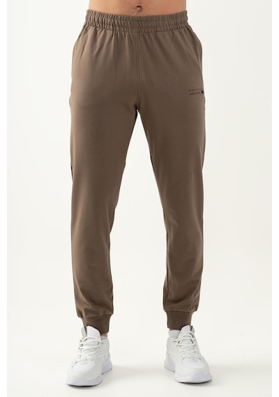 Maraton Sportswear Comfort Erkek Ribana Paça Basic Kakao Eşofman Altı 21625-kakao Kahverengi