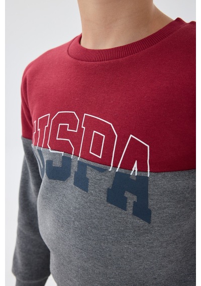 U.S. Polo Assn. U.s. Polo Assn Erkek Çocuk Bordo Eşofman Takımı Us1139-c-v1 Bordo