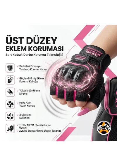 Akgüneş Motogaraj Pembe Motosiklet Eldiveni Yazlık Hava Alan Korumalı Dokunmatik Uyumlu Ts En 13594 Sertifikalı Kadın Motosiklet Eldiveni Akgüneş Motogaraj Pembe Motosiklet Eldiveni Yazlık Hava Alan Korumalı Dokunmatik Uyumlu Ts En 13594 Sertifikalı Kadın Motosiklet Eldiveni