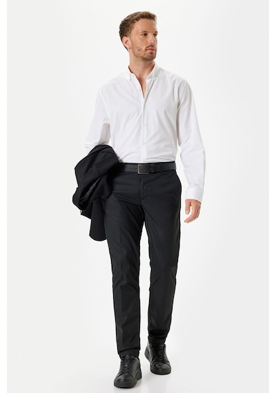 Koton Uzun Kollu Pamuklu Slim Fit Gömlek Beyaz Koton Uzun Kollu Pamuklu Slim Fit Gömlek Beyaz