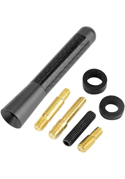 Uni Versal Karbon Fi Ber Oto Çubuk Radyo Anteni 12 Cm