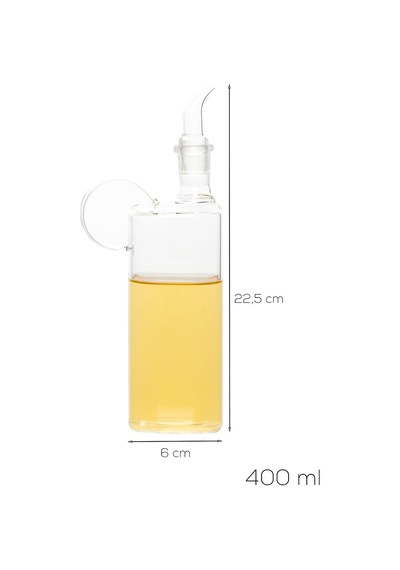 408 Kare Borosilikat Cam Yağdanlık Yağlık Sirkelik 400ml Çok Renkli
