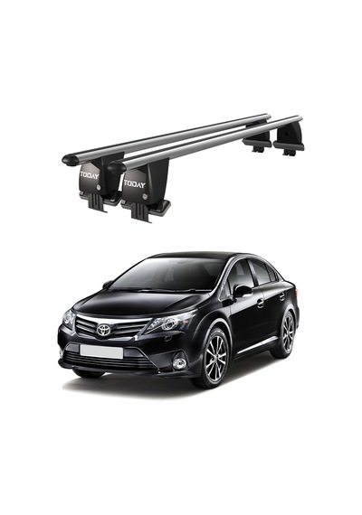Royal Toyota Avensis 2009-2011 Uyumlu Gri Kilitli Ara Atkı Port Bagaj Tavan Barı