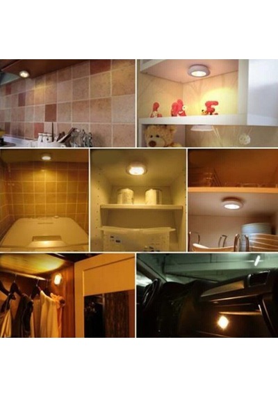 Uzaktan Kumandalı 3 lü Spot Led Lamba Mutfak Dolap Işığı  AL3100