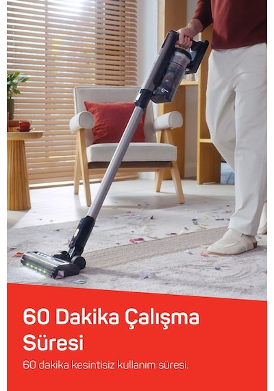 Arzum AR4208 Magiclean Propower Şarjlı Dikey Süpürge 500 W BLDC Motor Gücü 60 Dk Kullanım