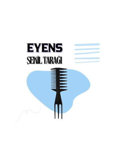 Eyens 3'lü Wax Şekil Tarağı Seti