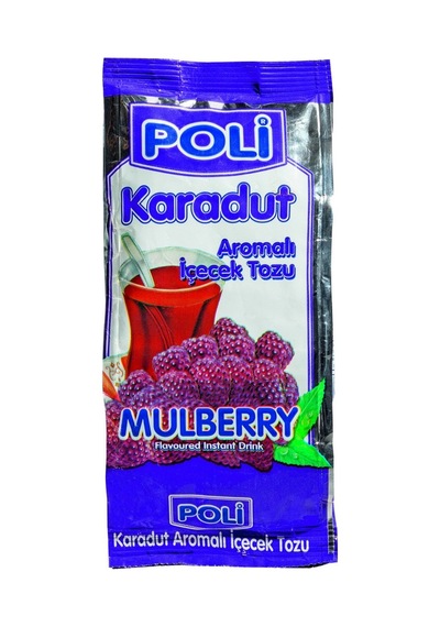 Poli Toz İçecek 300g Karadut - Pratik Hazır Sıcak İçecek 8'li Avantaj Paketi - 8 Adet Tarı 300 G