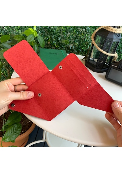 Modica® Vista - Hakiki Deri Unisex Natürel Minimal Cüzdan