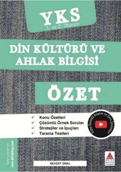 Delta Kültür Tyt Ayt Din Kültürü ve Ahlak Bilgisi Özet