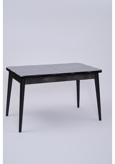 Yakamoz Polo Mdf Lak Panel Mutfak Masa Sandalye Takımı 80x130 Siyah
