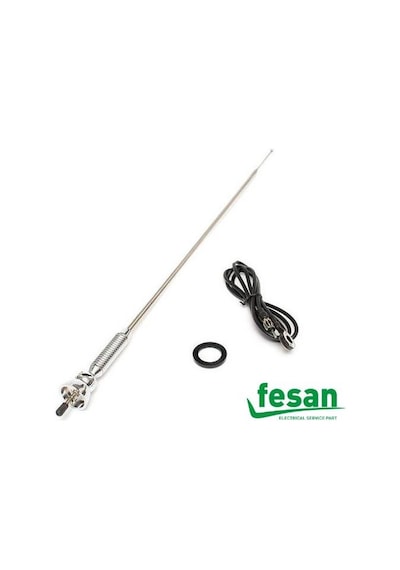 Carub 0041103 Yaylı Helezon Gömme Anten Krom