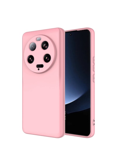 Forzacase Xiaomi Mi 13 Ultra İle Uyumlu Liquid Serisi İçi Kadife Lansman Silikon Kılıf Pembe