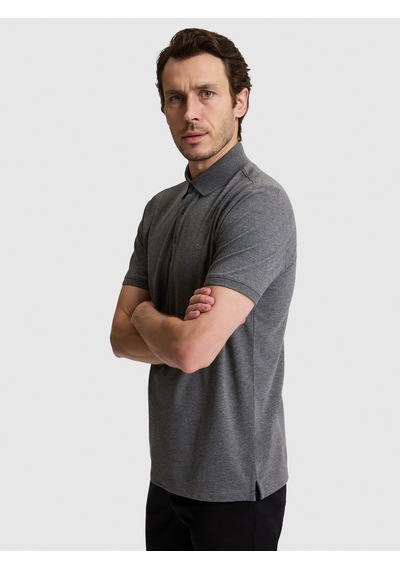 Cacharel Erkek Koyu Gri Tişört Basic 50328375-vr080