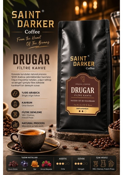 Saint Darker Drugar %100 Arabica Filtre Kahve 500 G
