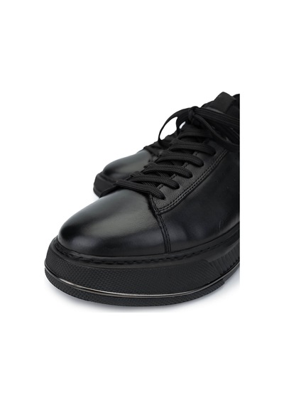Tamer Tanca Erkek Hakiki Deri Siyah Analin Sneakers & Spor Ayakkabı 381 20550 Erk Ayk Sk24-25 Sıyah Anl Siyah