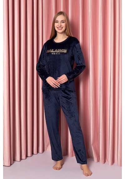 Sude Kadın Kışlık Kadife Pijama Takımı K200/804 - 1 Adet 001