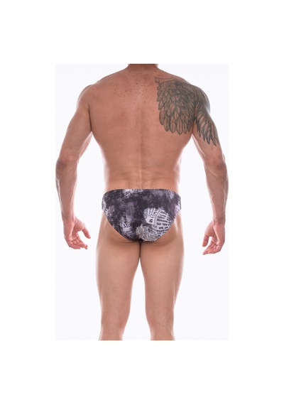 Don Moris Erkek Desenli Slip (Dm072259) Gri Melanj