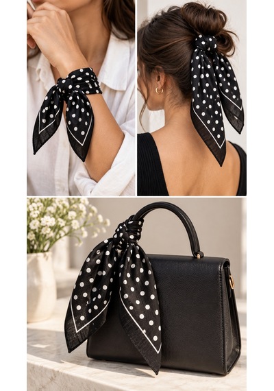 Herşeynota 24 Lü Siyah 52x52 Cm %100 Pamuk Fular Bandana Seti Okul Etkinlik Gösteri Çok Renkli