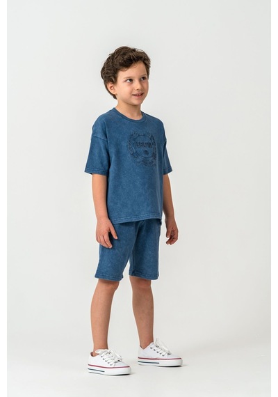 U.s. Polo Assn. Erkek Çocuk Mavi Bermuda Takım 5274-49831 Mavi