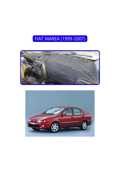 Fıat Marea 1999-2007torpido Koruma Halısı Mavi Kenar