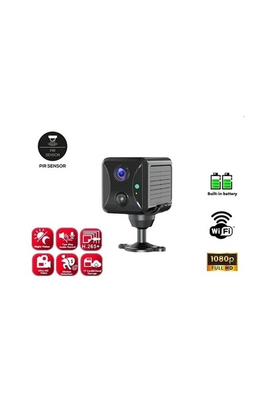 Mini Pır Sensörlü Algılamalı Sesli Konuşmalı 1080p Hd Wifi Kamera Najmaddin
