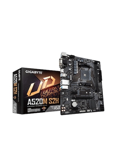 Gigabyte A520M-S2H AMD A520 5100 MHz (OC) DDR4 Soket AM4 mATX Anakart