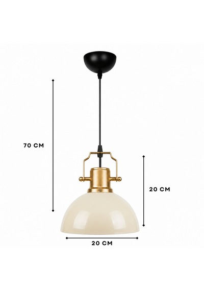 Homing Denville Krem Metal Sarkıt 242760