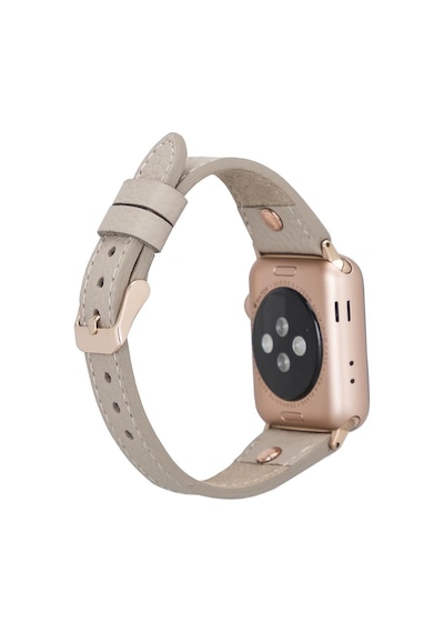 Apple Watch Uyumlu Deri Kordon 38-40-41mm Slim Rgtr Erc3
