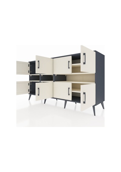 Kronos Konsol 8 Raflı 8 Kapaklı 176x59x99 Antrasit-aytaşı Antrasit-aytaşı Kronos Konsol 8 Raflı 8 Kapaklı 176x59x99 Antrasit-aytaşı Antrasit-aytaşı