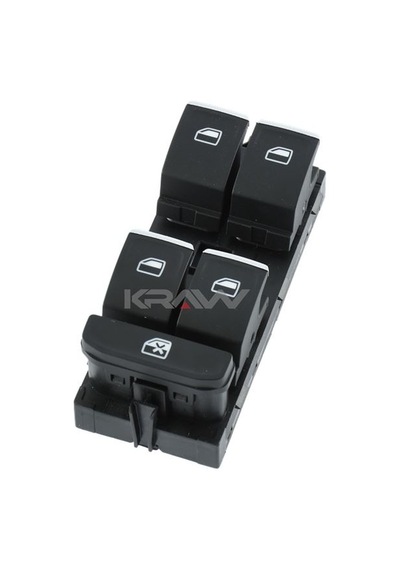 Ön Sol 4lü Cam Düğmesi Krom Kırmızı Isık Seat Leon 2013-2020 Kraw