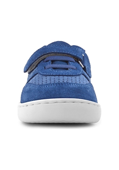 Rakerplus Bob Hakiki Deri Mavi Barefoot Cırtlı Lastikli Bebek Sneaker Ayakkabı
