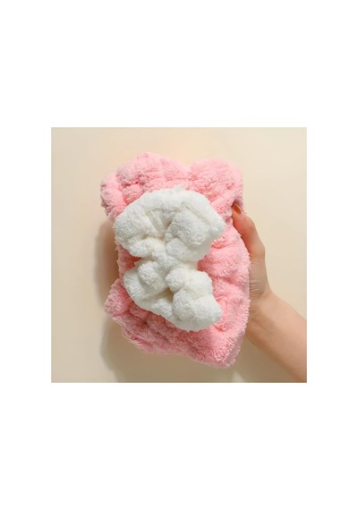 Fiyonklu Mikrofiber Saç Kurutma Bonesi Süper Emici Yumuşak Saç Kurulama Havlusu Duş Sonrası Saç Bonesi Saç Havlusu Açık Mavi