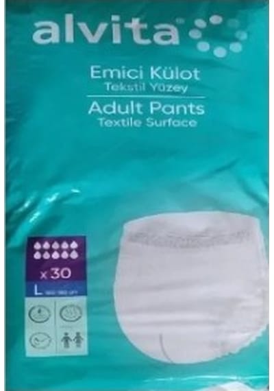 Alvita Emici Külot Large 30'lu L