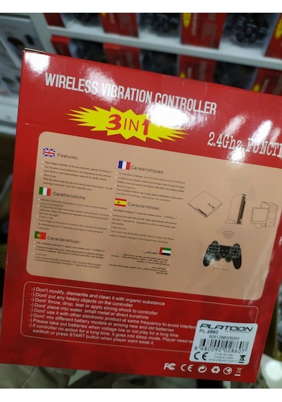 Platoon Pl-2860 Kablosuz Oyun Kolu Pc-Ps2-Ps3 Analog Dual Shock