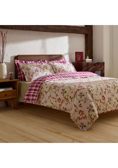 Karaca Home Berry Hills Çift Kişilik Nevresim Takımı Mürdüm MÜRDÜM