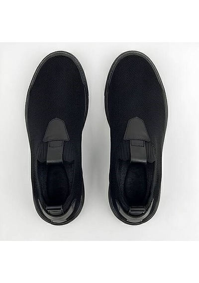 Daytex 4224 Erkek Slip-on - Full Triko Örgü Termo Taban Sneaker Siyah