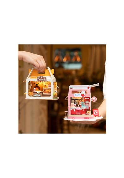 Milkshake Minyatür Maket Ev Seti Rolife Strawberry Milk Box